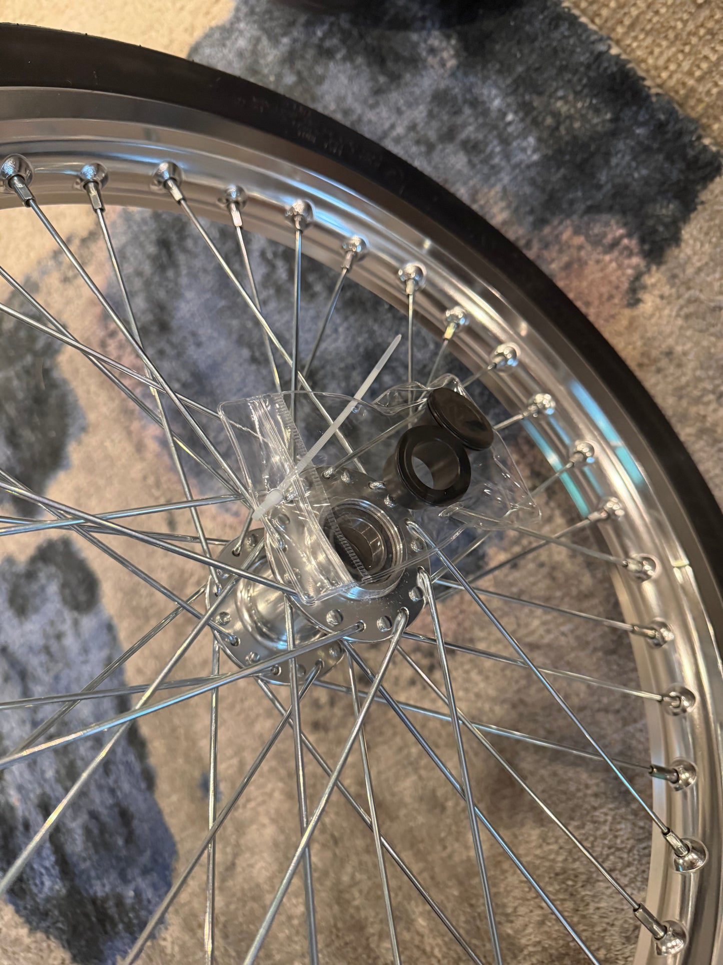 Talaria x3 chrome CST supermoto wheelset