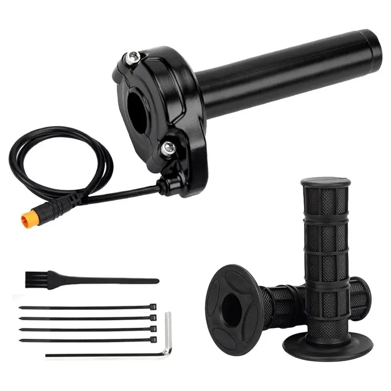 Full Twist Throttle Kit for Electric Bikes – 3-Pin Sur-Ron Style Throttle Compatible with Macfox, Happyrun, Freego & Heybike