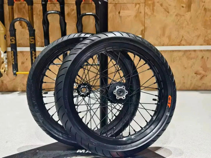 Surron/Talaria/Eride/79bike black cst supermotos wheelset (20-30 day shipping)