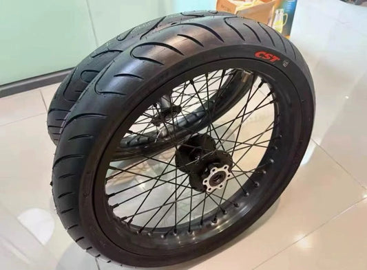Surron/Talaria/Eride/79bike black cst supermotos wheelset (20-30 day shipping)