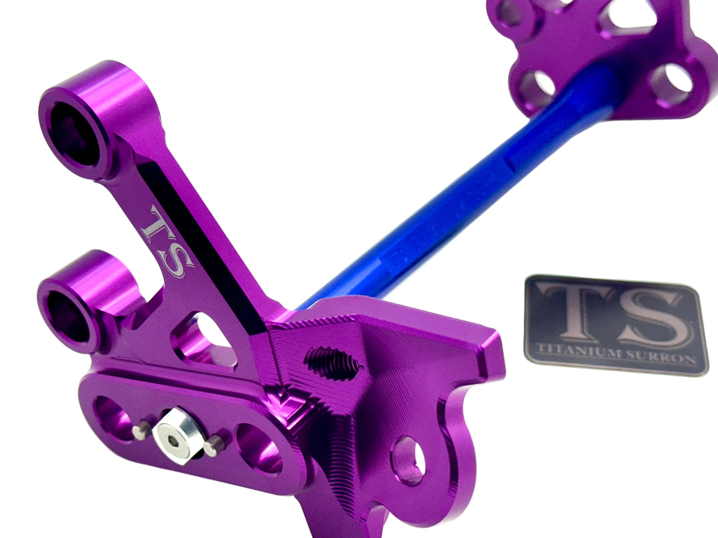 Custom CNC Aluminum Footpeg Bracket Assembly Surron