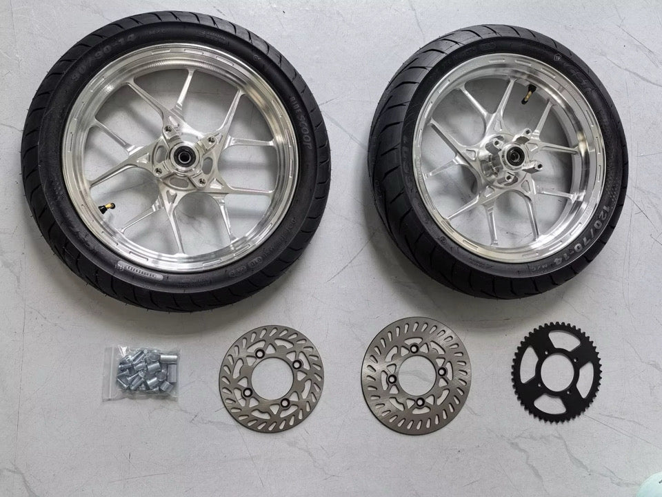 Snow flake 12 inch mini moto supermotos