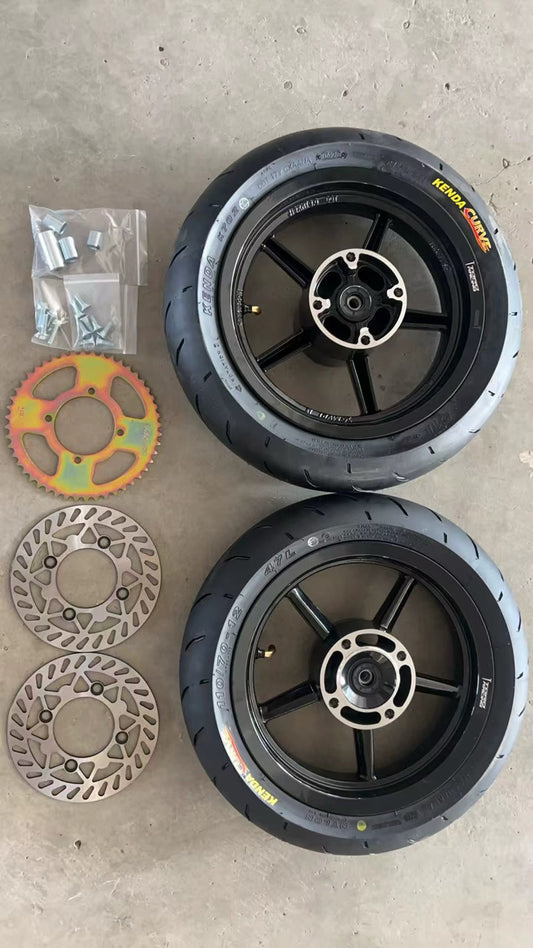 Tuttio/Yozma/Heybike/RTR Etc 12 in supermoto wheelsets (click to see all colors!!)
