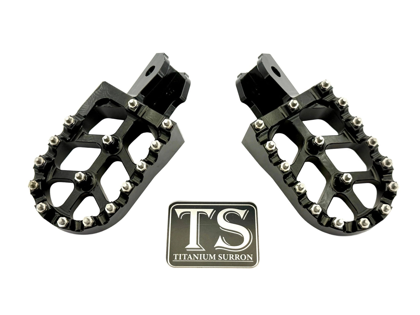 Anodized Aluminum Foot Pegs for Surron and Similar E-moto