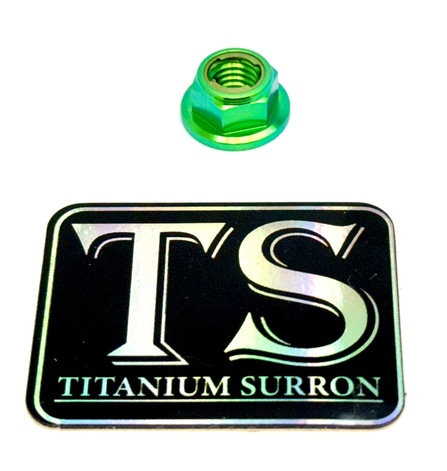 M8 Titanium Grade 5 6AL-4V DIN 6923 Locking Flange Nut (Aerospace Grade)