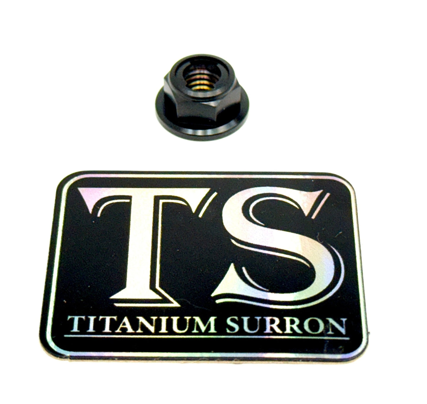 M8 Titanium Grade 5 6AL-4V DIN 6923 Locking Flange Nut (Aerospace Grade)