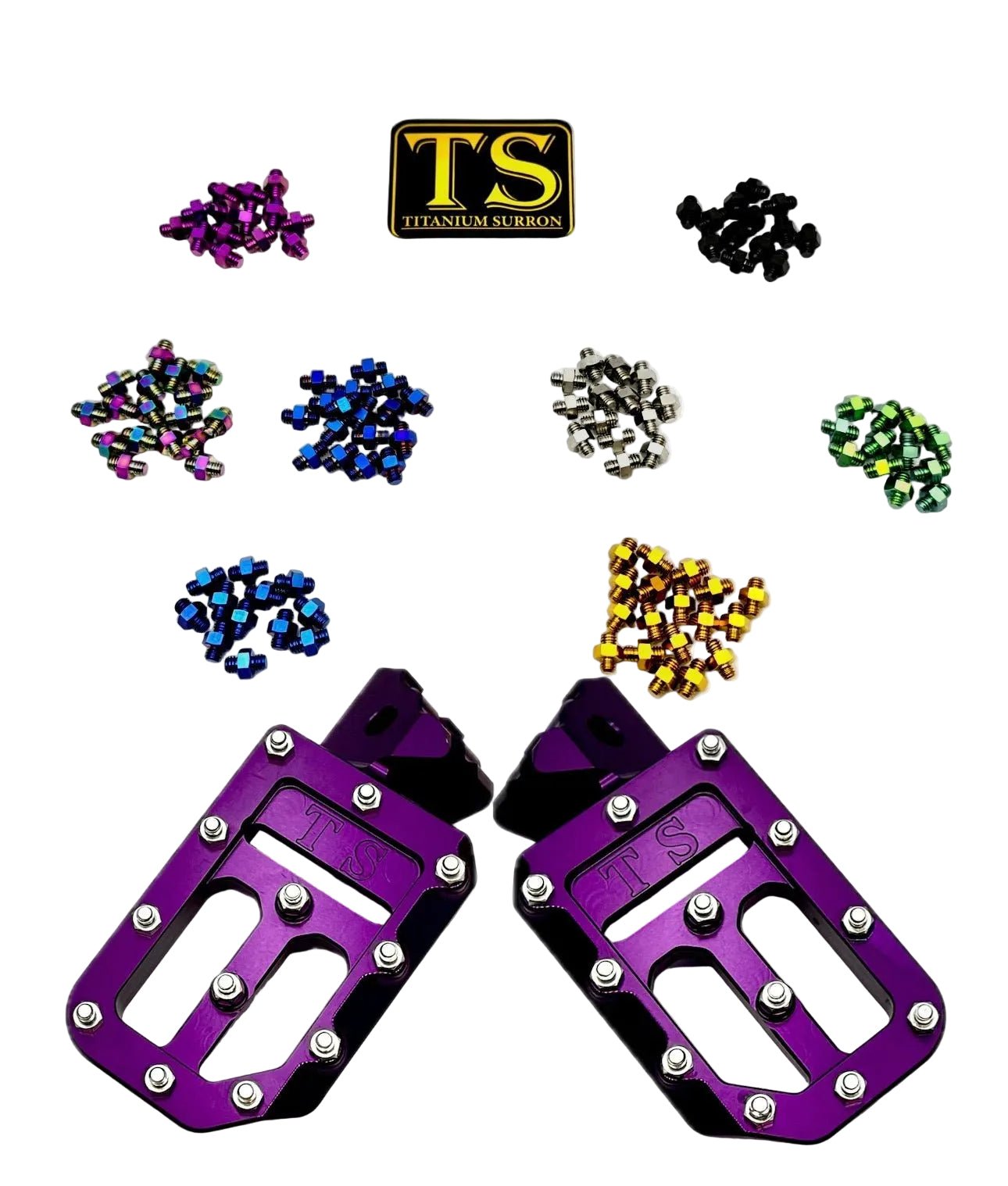 TS Custom Foot Pegs w/ Titanium Grips for Talaria and Altis