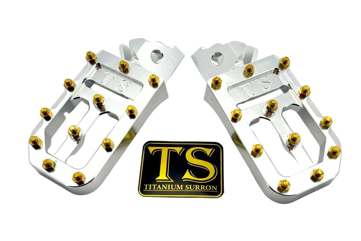 TS Custom Foot Pegs w/ Titanium Grips for Talaria and Altis