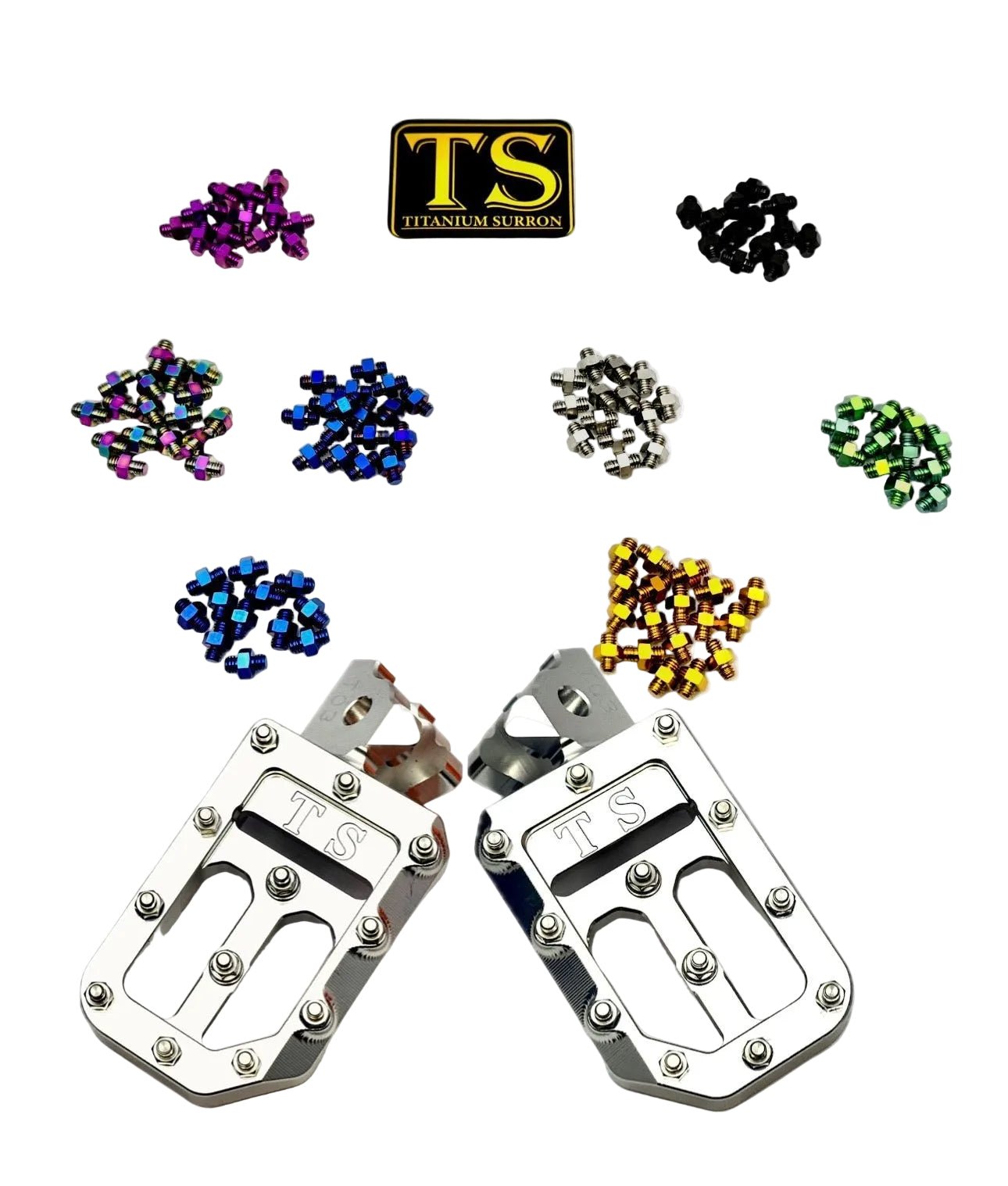 TS Custom Foot Pegs w/ Titanium Grips for Talaria and Altis