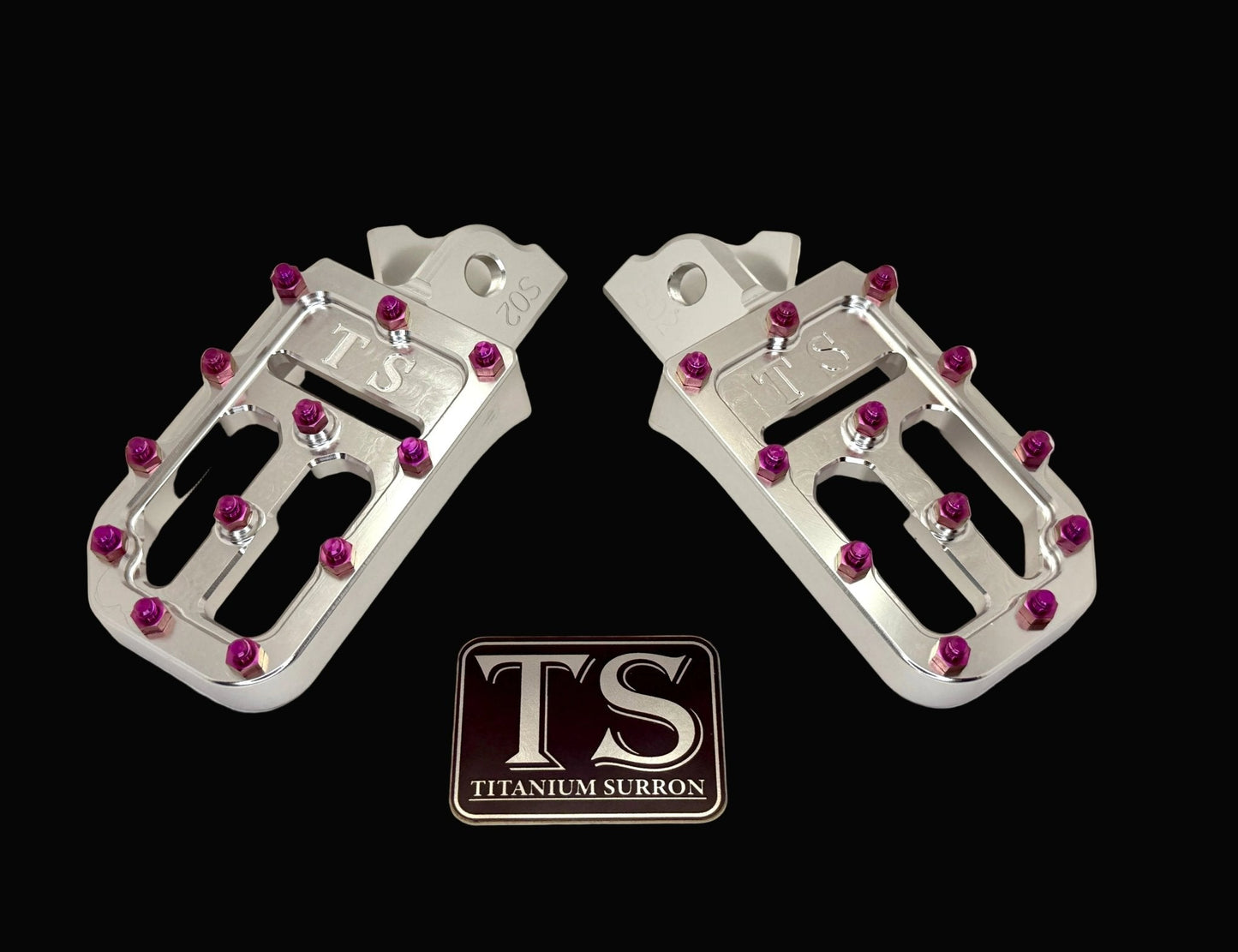 TS Custom Foot Pegs w/ Titanium Grips for Talaria and Altis